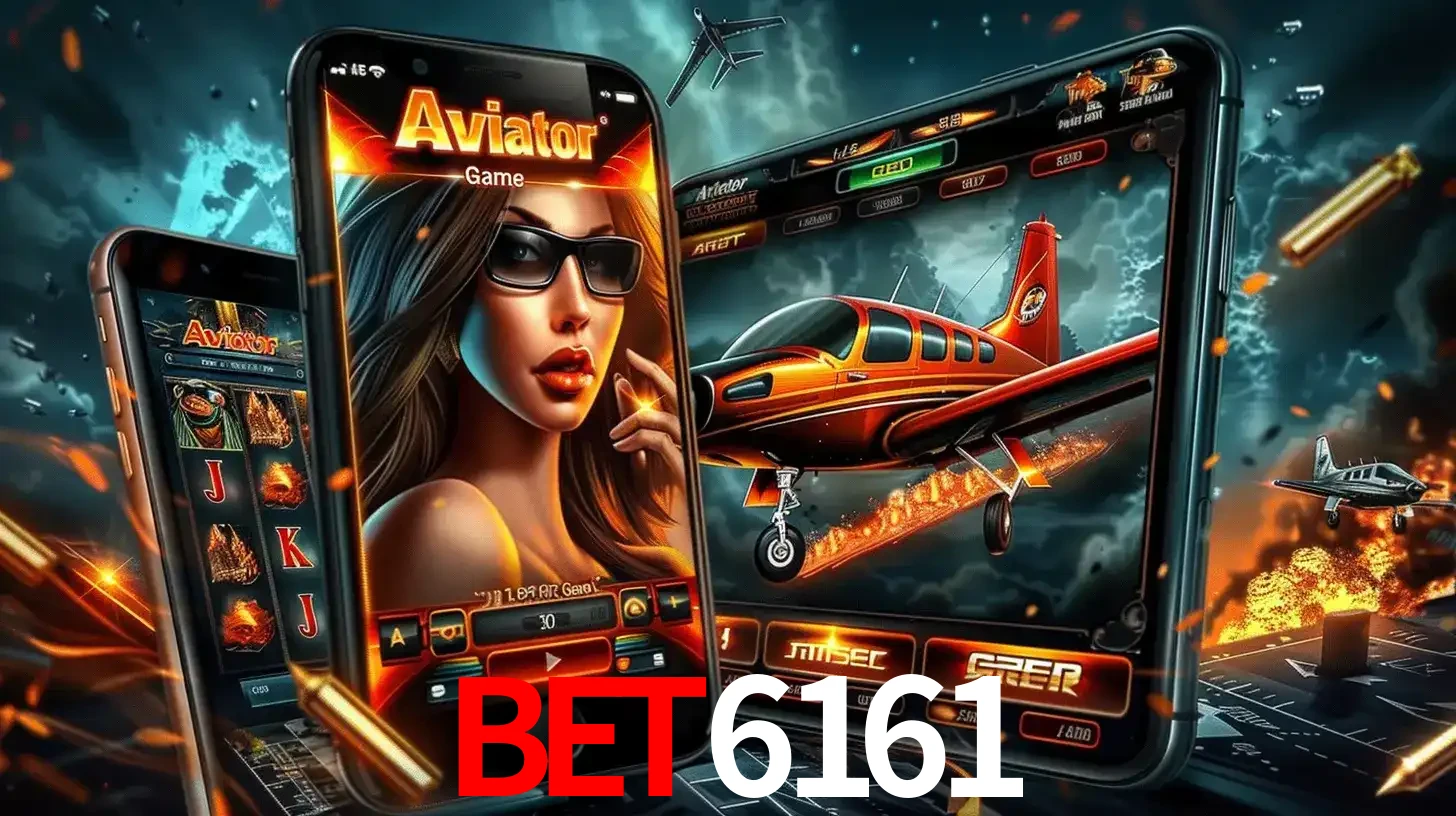 O popular jogo de apostas Aviator exibido em vários celulares e tablets, mostrando a interface emocionante e a ação de voo disponíveis para jogar agora no BET6161.